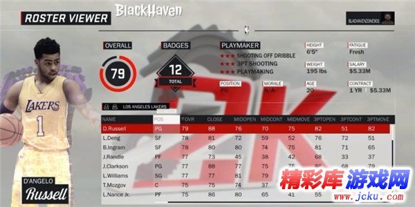 NBA2K17全球员能力值排名介绍 5