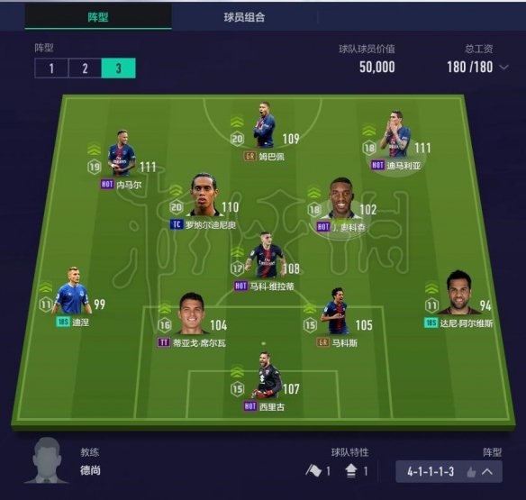 《FIFA OL4》阵容怎么搭配？180工资阵容推荐 4