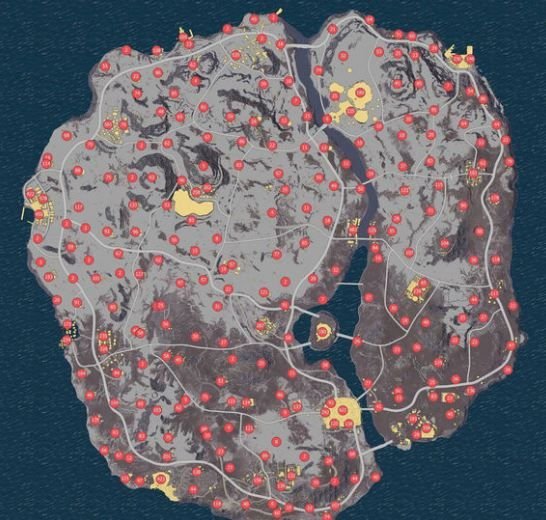 绝地求生雪地地图资源哪里多 维寒迪物资分布 1